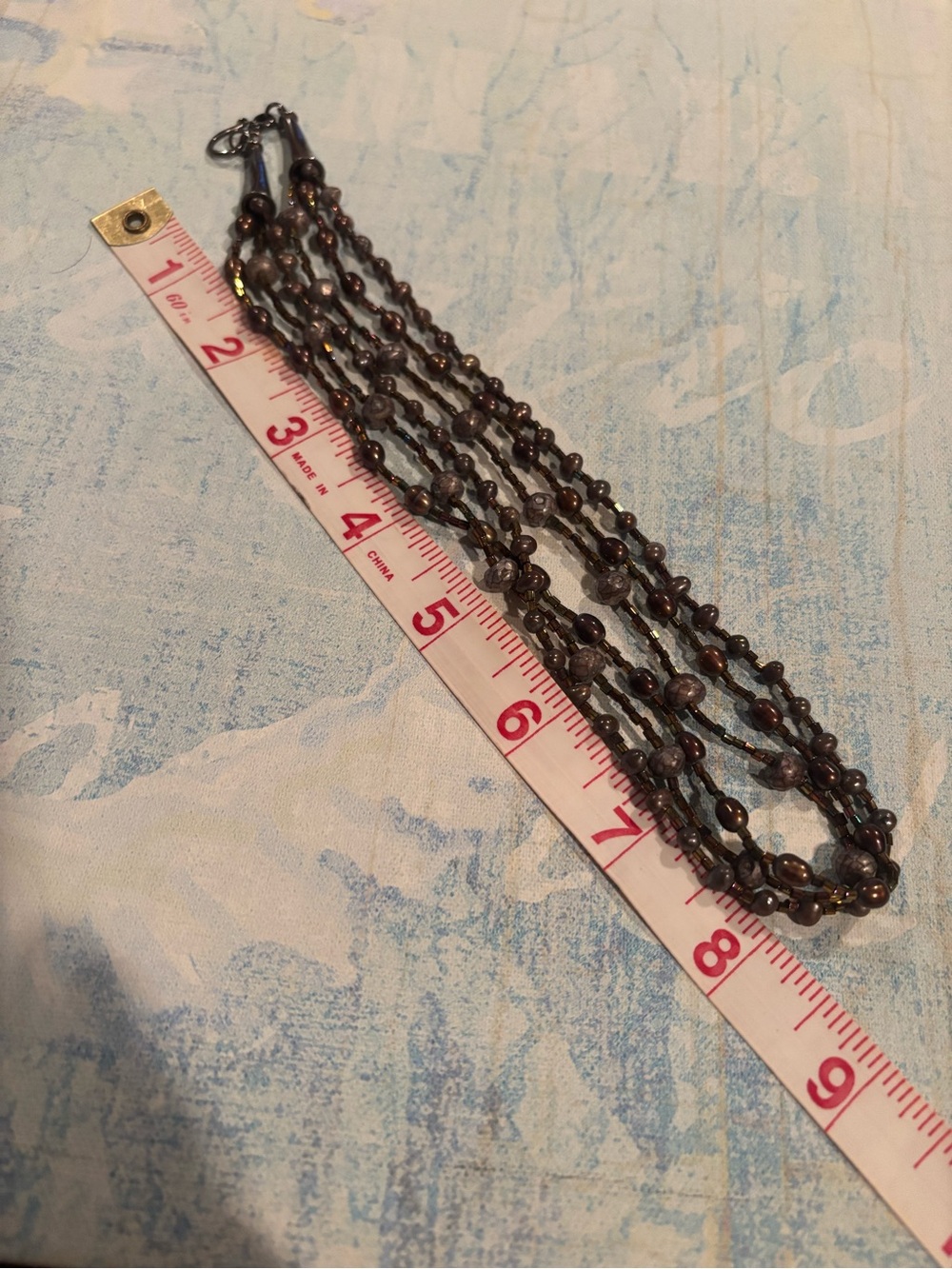 Lot of 7 unique necklaces, beaded, shells, pearl beads,bronze look $23.00. - Picture 7 of 16
